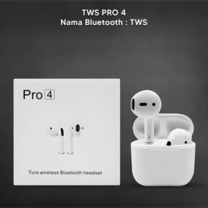 Airpods Pro 4 High Quality 4th Generation With Active Noise Cancellation Premium Quality(True Wireless Stereo) Bluetooth Earbuds | Dual Earphones Headset | Connect with All Bluetooth Devices | Super Sound & No Delay Earbuds/Earphones/ Headphone By MT's