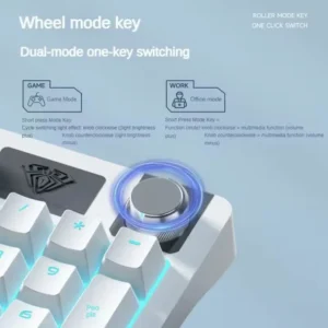 AULA S98 MECHANICAL KEYBOARD BLUE SWITCHES RGB MULTIPLE LIGHTS HIGH QUALITY PROFESSIONAL GAMING KEYBOARD