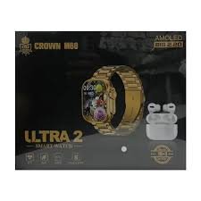 Crown M60 Ultra 2 smart watch Plus Airbuds and straps - Image 5