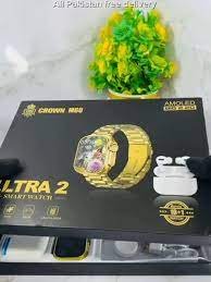 Crown M60 Ultra 2 smart watch Plus Airbuds and straps - Image 4