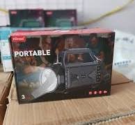 KBroad KTS-2031 Portable Wireless Bluetooth Speaker with Flashlight – 3D Stereo Sound, FM Radio, USB/TF/AUX Support, Rechargeable Battery – Black - Image 2