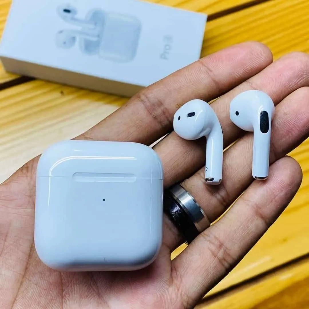 Airpods Pro 4 High Quality 4th Generation With Active Noise Cancellation Premium Quality(True Wireless Stereo) Bluetooth Earbuds | Dual Earphones Headset | Connect with All Bluetooth Devices | Super Sound & No Delay Earbuds/Earphones/ Headphone By MT's - Image 3