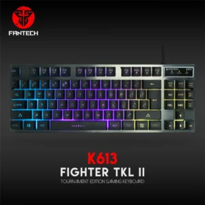 FANTECH K613 Fighter II Full RGB Gaming Keyboard Membrane Keys For Pro Gaming Pc Laptop