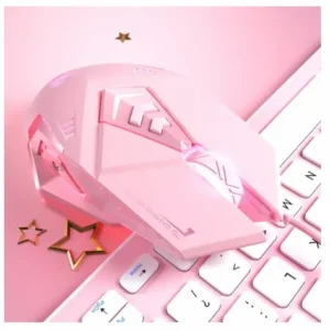 USB Computer Mouse Gamer Mouse K3 Pink Gaming Mouse Ergonomic Wired Gaming Mouse 6 Buttons LED 2400 DPI For PC Laptop