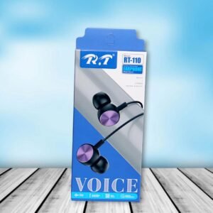 Sleek And Stylish Design Wired Earphones Black