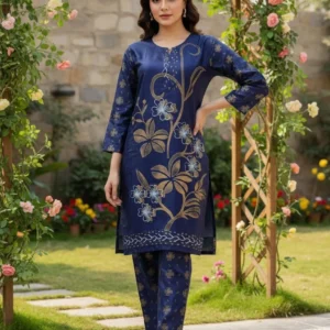 Stylish Collection 2 Pcs Women's Stitched Lawn Dress New Print Modren Desing