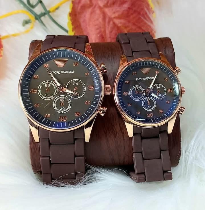Stainless Steel Quartz Couple Watches - 2 Pcs Unisex Analogue Timepieces - Image 5