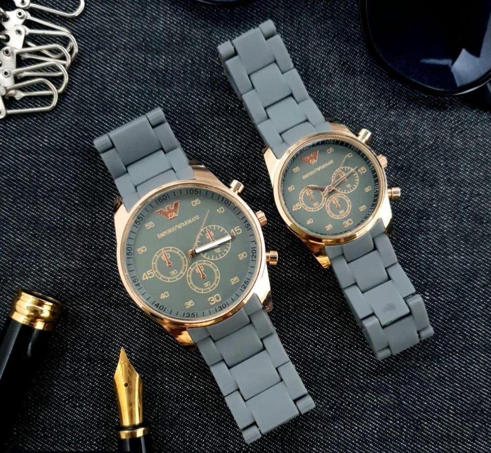 Stainless Steel Quartz Couple Watches - 2 Pcs Unisex Analogue Timepieces - Image 7
