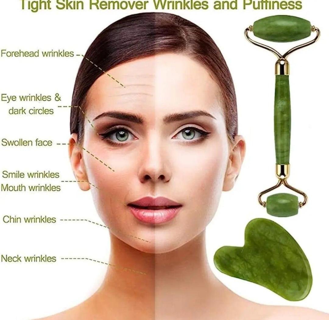 Jade Roller with Gua Sha - Image 3