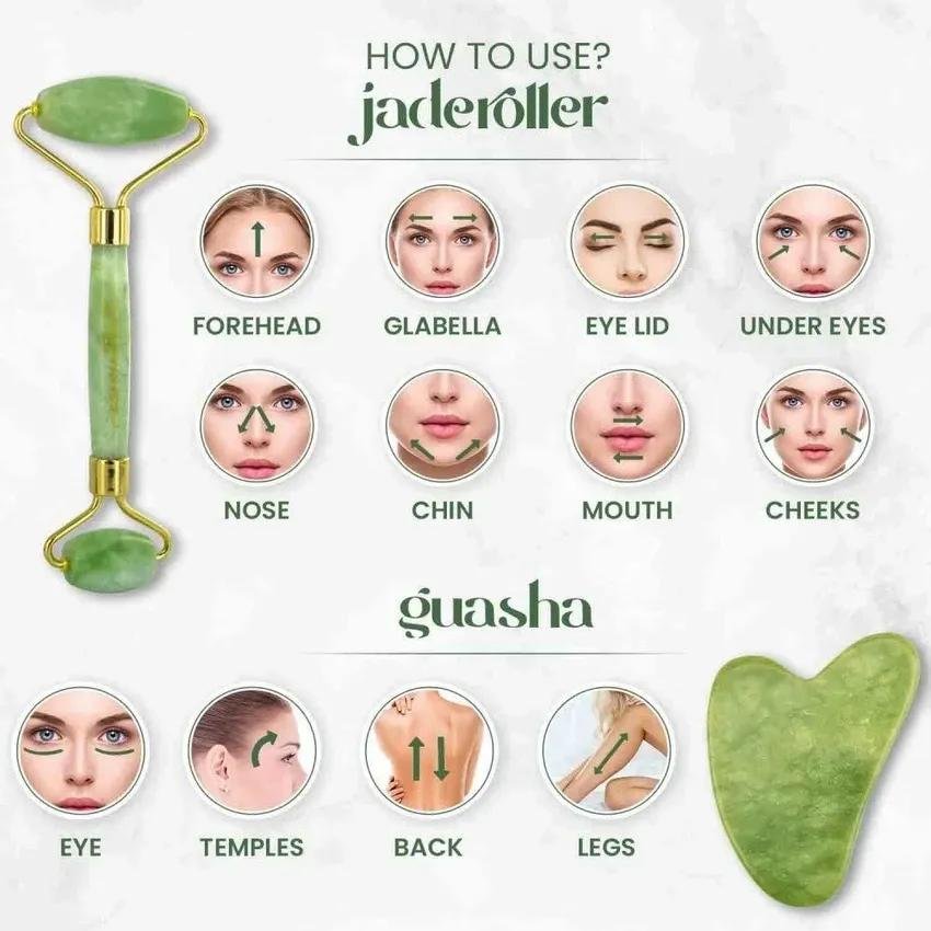 Jade Roller with Gua Sha - Image 4