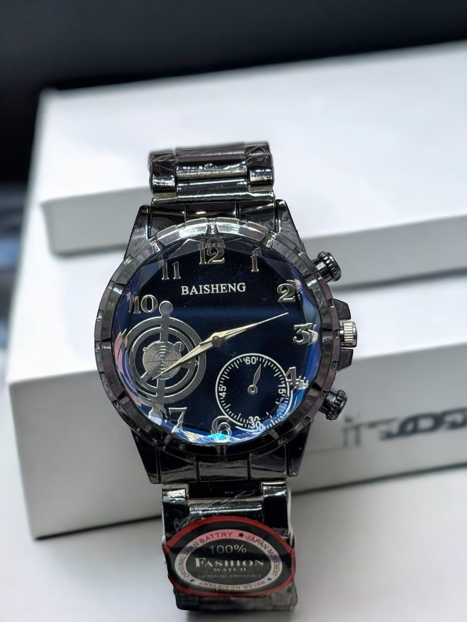 Men's Quartz Analog Watch with Chain Strap - 1 Pc - Image 2