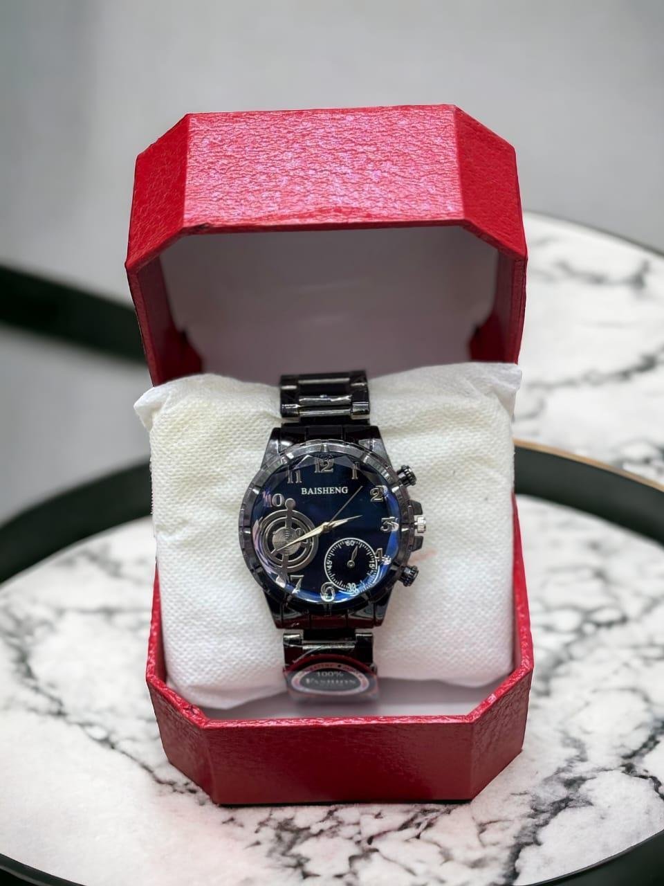 Men's Quartz Analog Watch with Chain Strap - 1 Pc - Image 4