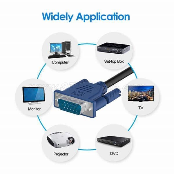 VGA to VGA Monitor Cable 5 Feet - Image 3