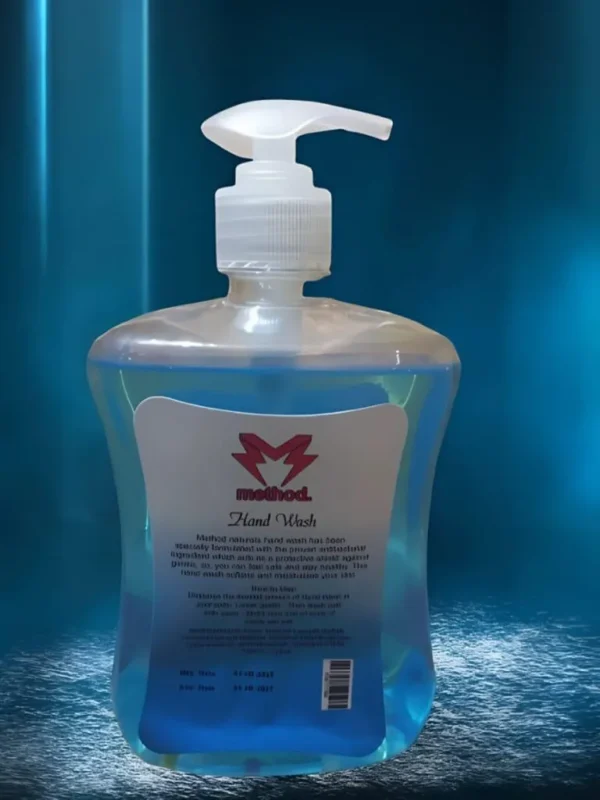 450ml Anti-Bacterial Hand Wash - Pack of 1 - Smooth Blue Formula - Image 3