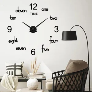 Digits Design 3D Wall Clock