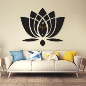 Flower Round Analogue Wall Clock