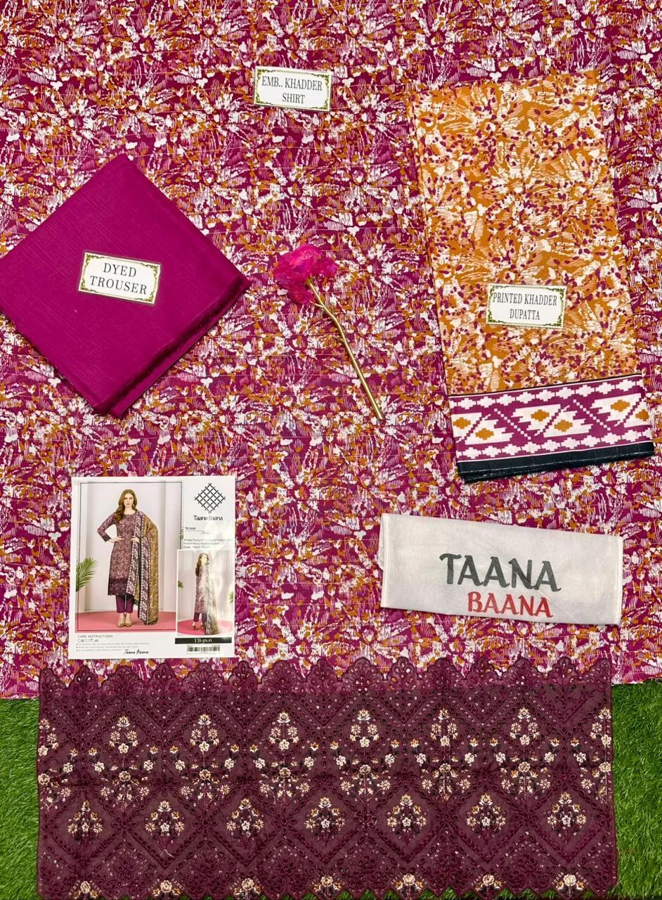 3 Pcs Women's Unstitched Printed Suit - Image 5