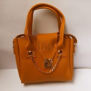 Women's PU Leather Plain Hand Bag