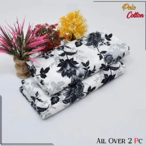 2 Pcs Women's Unstitched Printed Suit