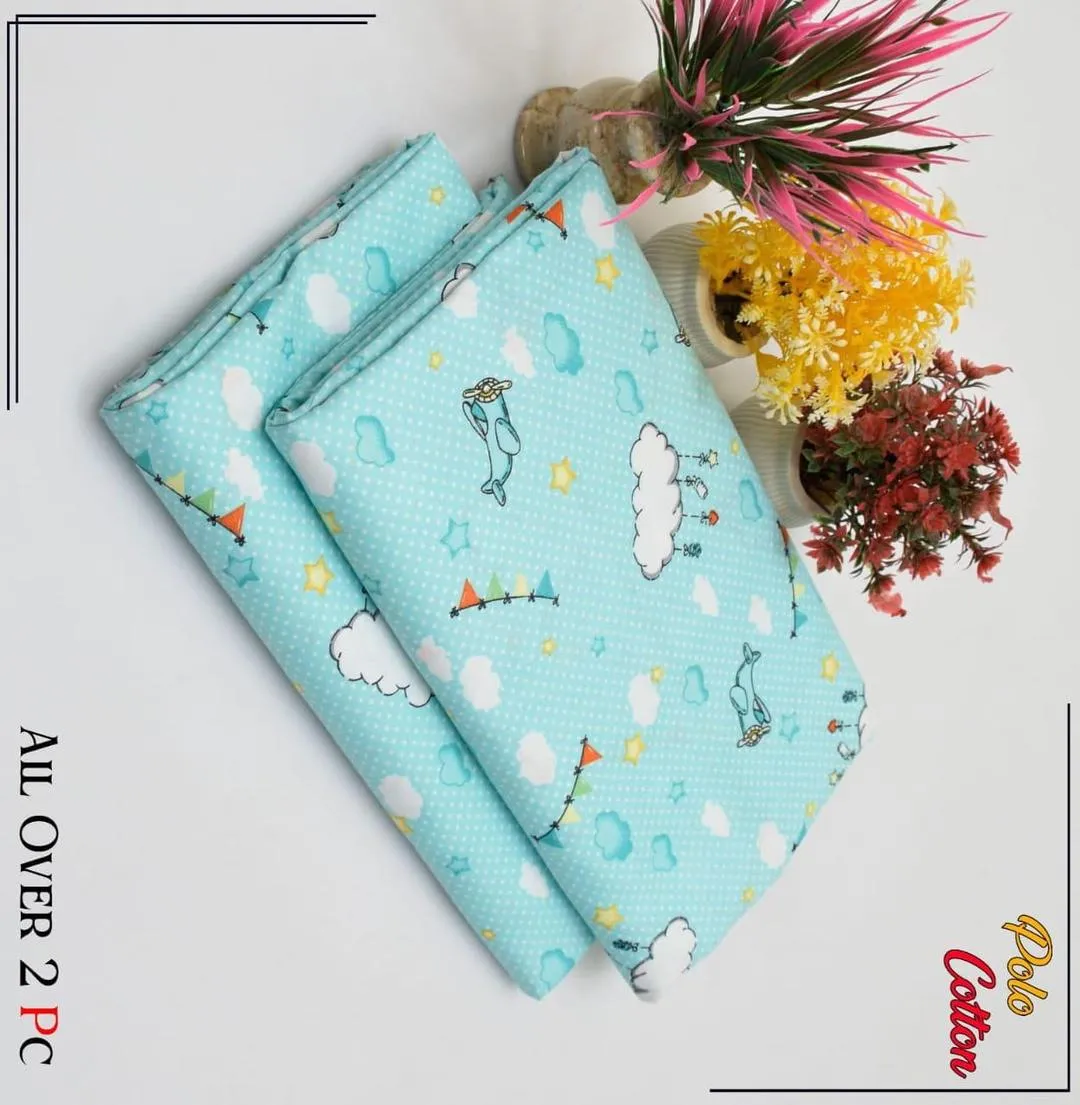 2 Pcs Women's Unstitched Printed Suit - Image 3