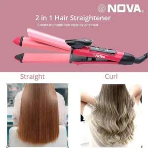 2 In 1 Hair Curler & Straightener