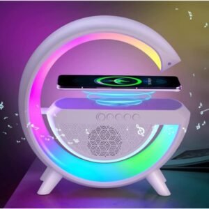 6 In 1 Bluetooth Speaker 10W Multifunctional Wireless Charger LED Atmosphere RGB Night Light Alarm Clock Desk Lamp Bluetooth Speaker Wireless Charging Modern Speaker
