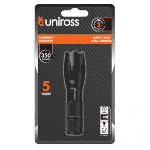 Uniross Original 10w Aluminium Flashlight ( Rechargeable ) Without charger