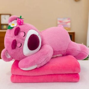 Tini Tiny Treasure Lotso Sleeping Pink Plush with Blanket