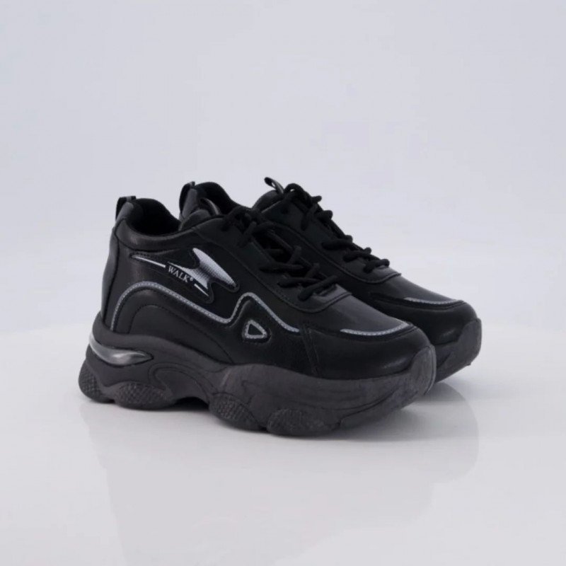 Black Camel Ladies High Sole Sneakers Hld525 - Image 4