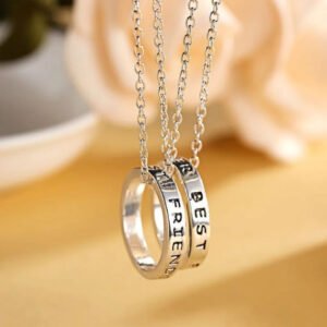 Friendship Forever Couple Necklace Pendant Set