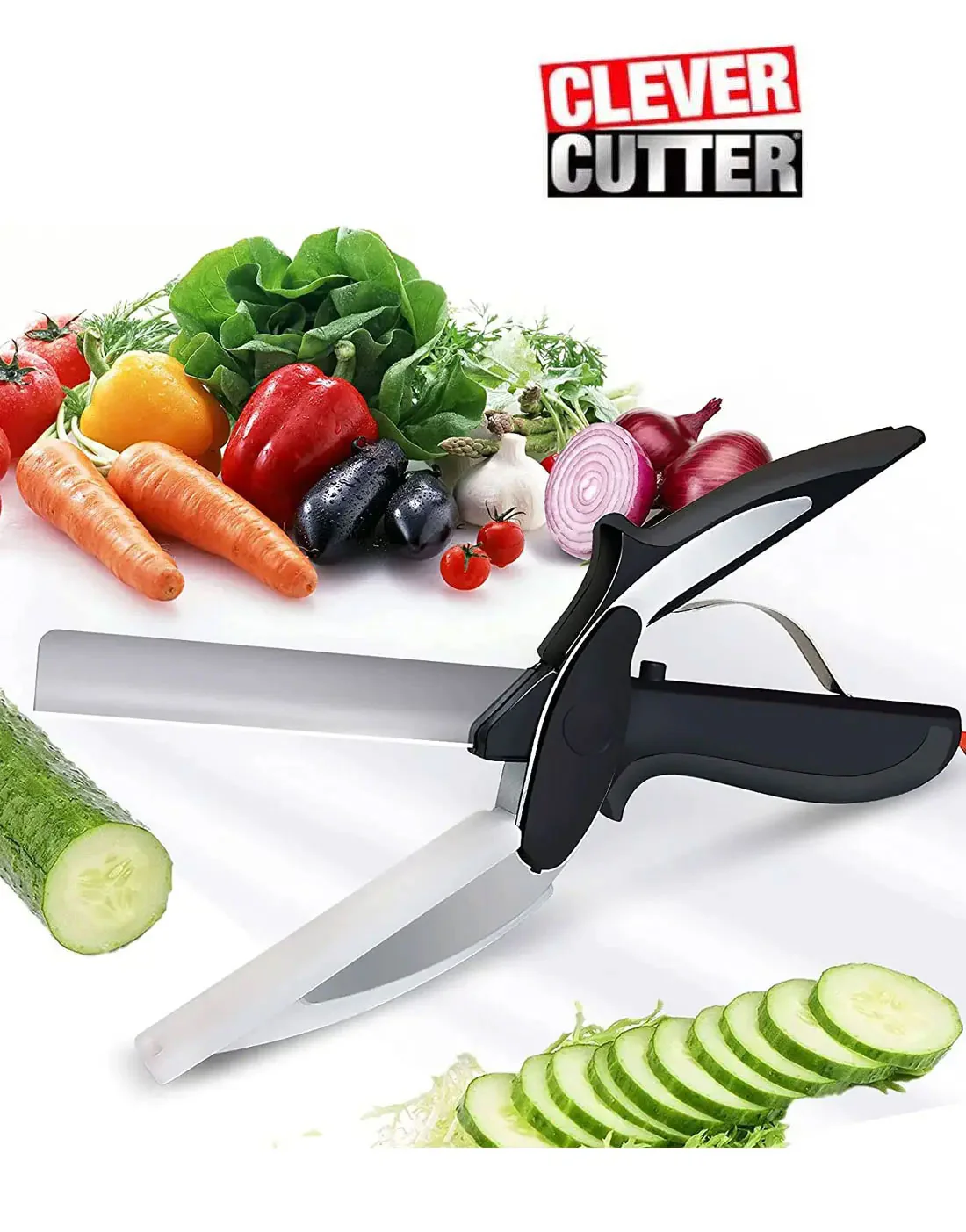 2 in 1 Kitchen Knife & Cutting Board - Great for Food Slicing & Chopping - Image 6