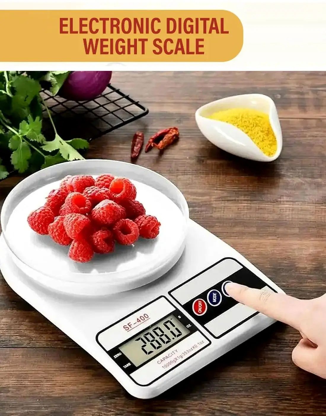 Digital Kitchen Weighing Scale SF-400 10KG - An Accurate Cooking & Baking Companion