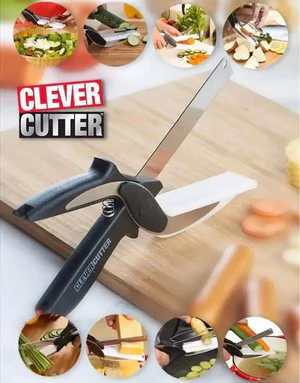 2 in 1 Kitchen Knife & Cutting Board - Great for Food Slicing & Chopping - Image 2