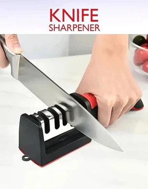 4-Stage Professional Kitchen Knife & Scissor Sharpener - Image 6
