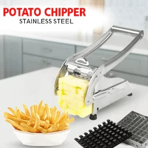 Heavy Duty Stainless Steel French Fry Cutter – Best Vegetable Slicer for Potato, Carrots, Cucumbers, Onions