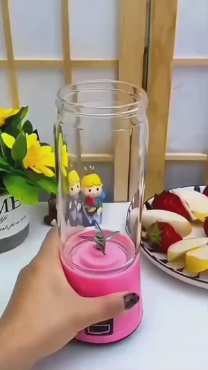 USB Rechargeable Mini Portable Juicer Blender 380ml - Image 4