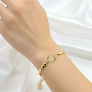 Gold Plated Stainless Steel Fashion Bracelet for Girls