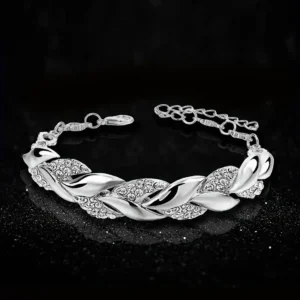 Luxurious Design Silver Trendy Bracelet for Women Regular price