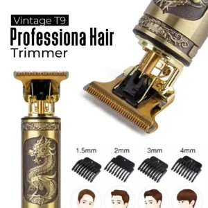 Professional Vintage T9 Trimmer – Cordless Hair Clipper & Shaving Machine for Men