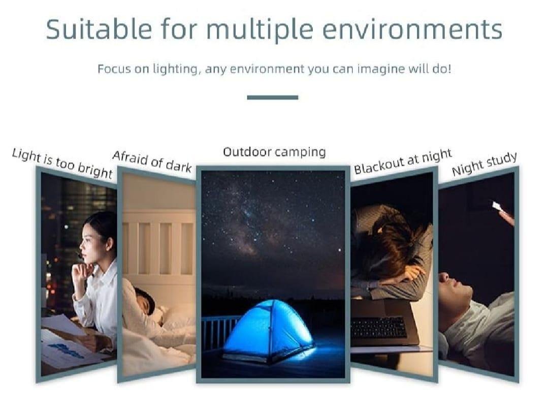 7 Pcs Portable Mini USB Light Bulbs with Type-C Charging Port - Image 3