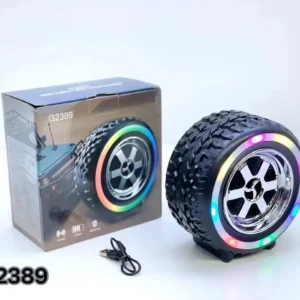 Stylish LED Wireless Speaker with Super Bass - 1 Pc Wireless Speaker LED Table Lamp