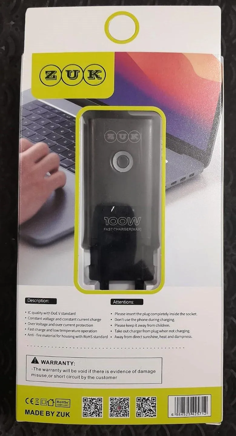 100W Super Fast Charger with Type-C Cable - Image 3