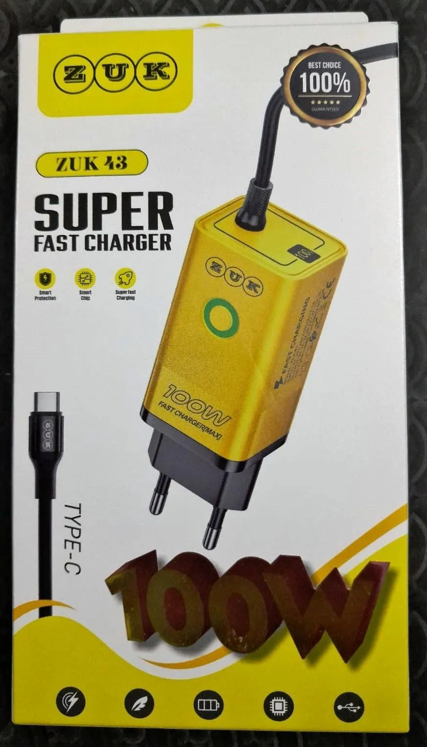 100W Super Fast Charger with Type-C Cable - Image 5