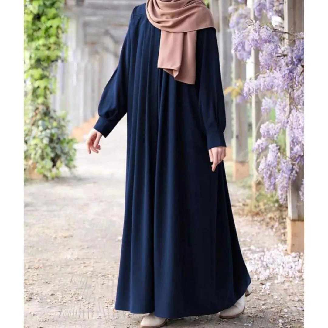 Georgette Plain Classic Abaya - Image 2