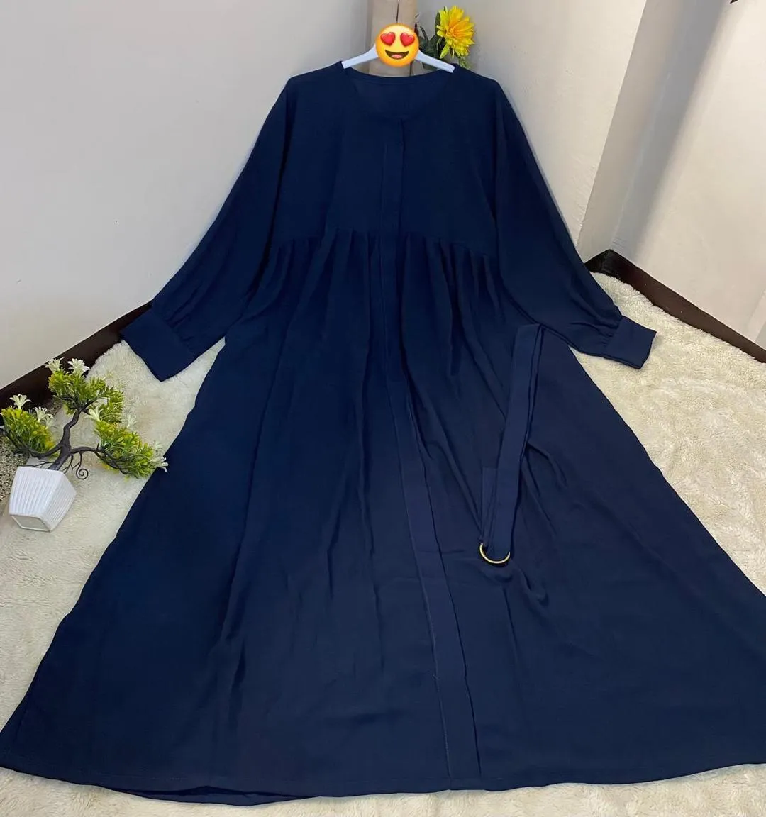 Georgette Plain Classic Abaya - Image 3