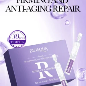 Bioaqua Retinol Anti Wrinkle Tighten High Moisture Sub-Polish Ampoule Serum (30 Ampoule)