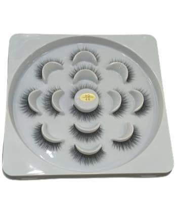 3D False Eyelashes, Set of 7
