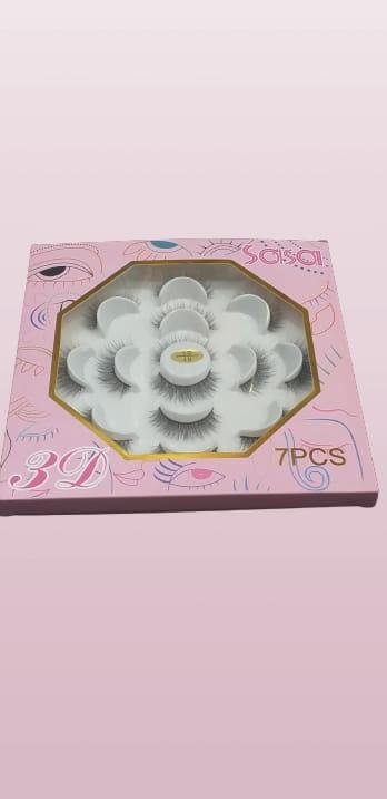 3D False Eyelashes, Set of 7 - Image 3