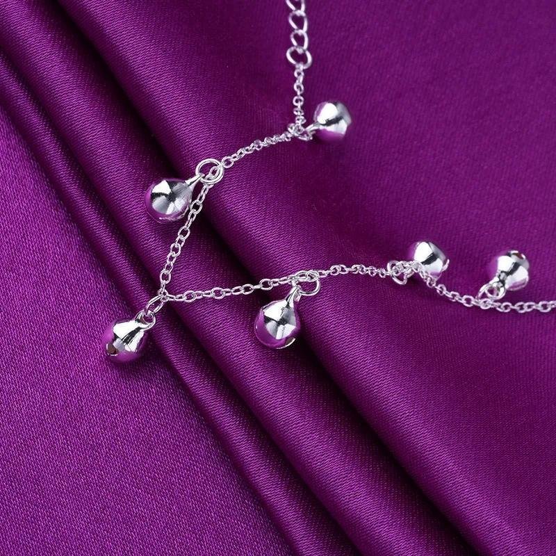 Stunning Silver Plated Anklet Pair - 2 Pcs Adjustable Design - Image 5