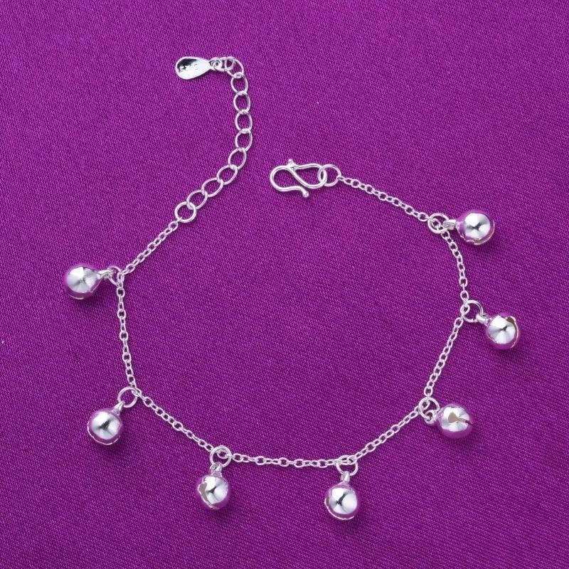 Stunning Silver Plated Anklet Pair - 2 Pcs Adjustable Design - Image 3